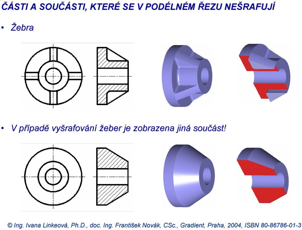 Žebra V případě vyšrafování