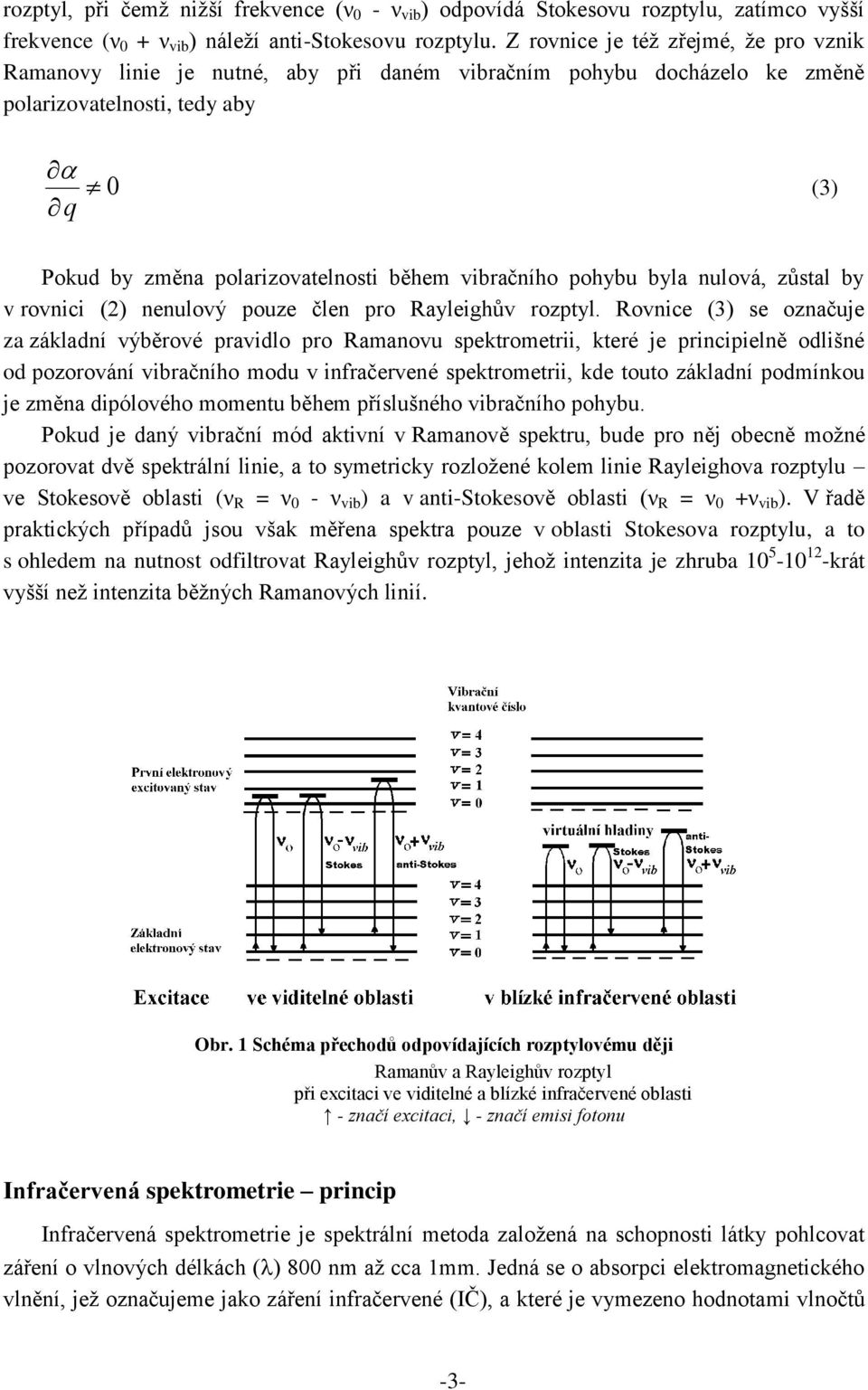 vibračního pohybu byla nulová, zůstal by v rovnici (2) nenulový pouze člen pro Rayleighův rozptyl.