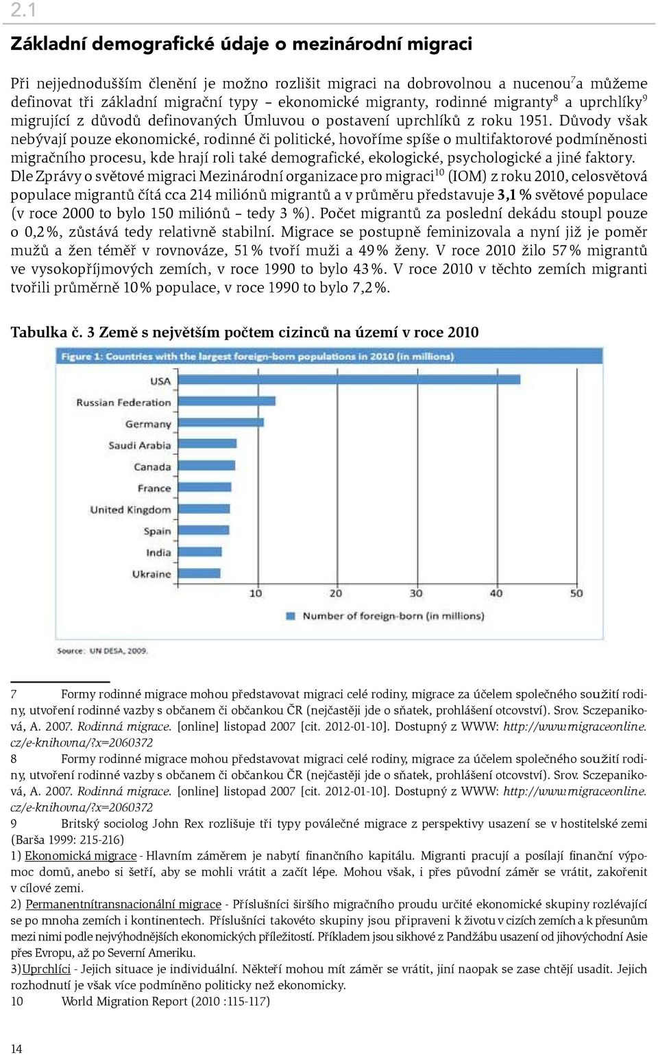 Důvody však nebývají pouze ekonomické, rodinné či politické, hovoříme spíše o multifaktorové podmíněnosti migračního procesu, kde hrají roli také demografické, ekologické, psychologické a jiné