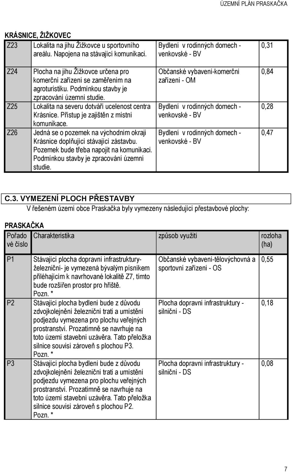 Lokalita na severu dotváří ucelenost centra Krásnice. Přístup je zajištěn z místní komunikace. Jedná se o pozemek na východním okraji Krásnice doplňující stávající zástavbu.