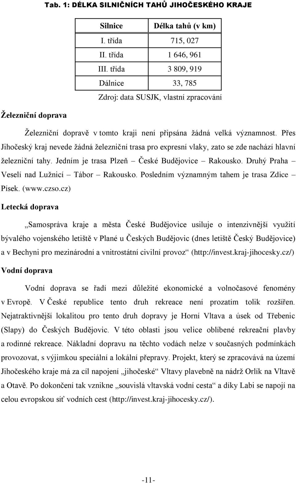 Přes Jihočeský kraj nevede žádná železniční trasa pro expresní vlaky, zato se zde nachází hlavní železniční tahy. Jedním je trasa Plzeň České Budějovice Rakousko.