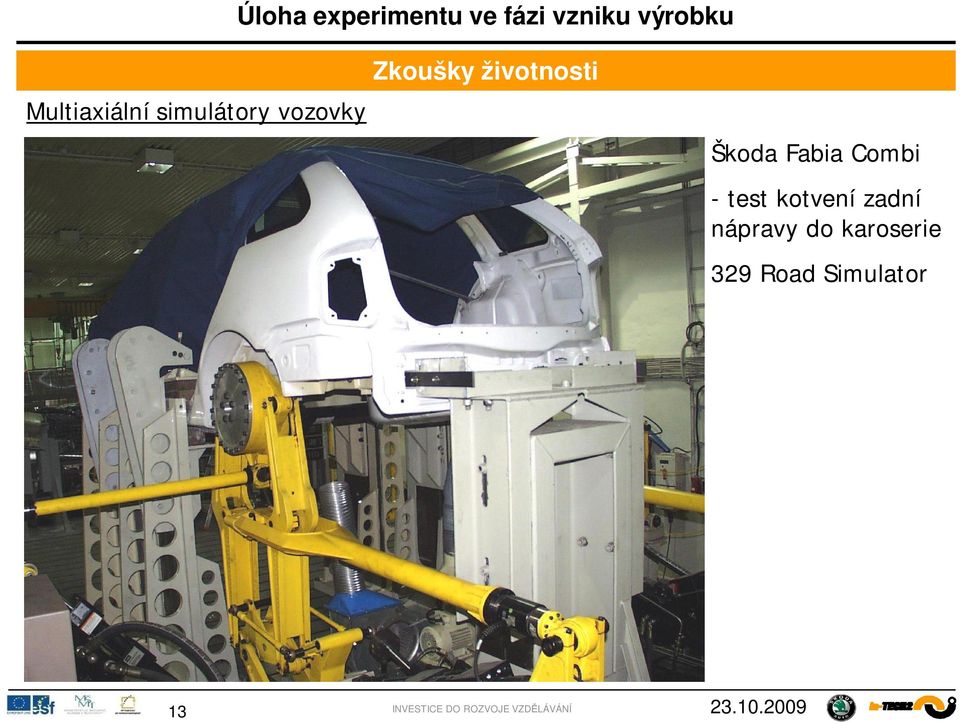 Combi - test kotvení zadní