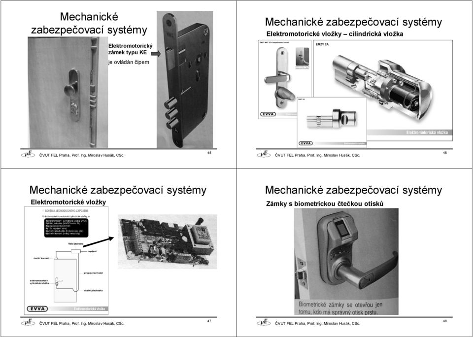 Elektromotorický zámek typu KE je ovládán čipem