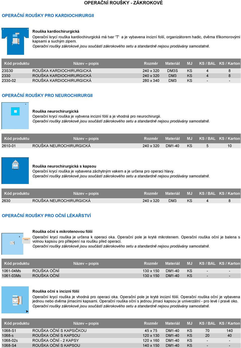 3S 3 30 KARDIOCHIRURGICKÁ KARDIOCHIRURGICKÁ KARDIOCHIRURGICKÁ 40 x 40 x 80 x 340 S / / 4 4 8 8 ORAČNÍ ROUŠKY PRO NEUROCHIRURGII Rouška neurochirurgická Operační krycí rouška je vybvena incizní fólií