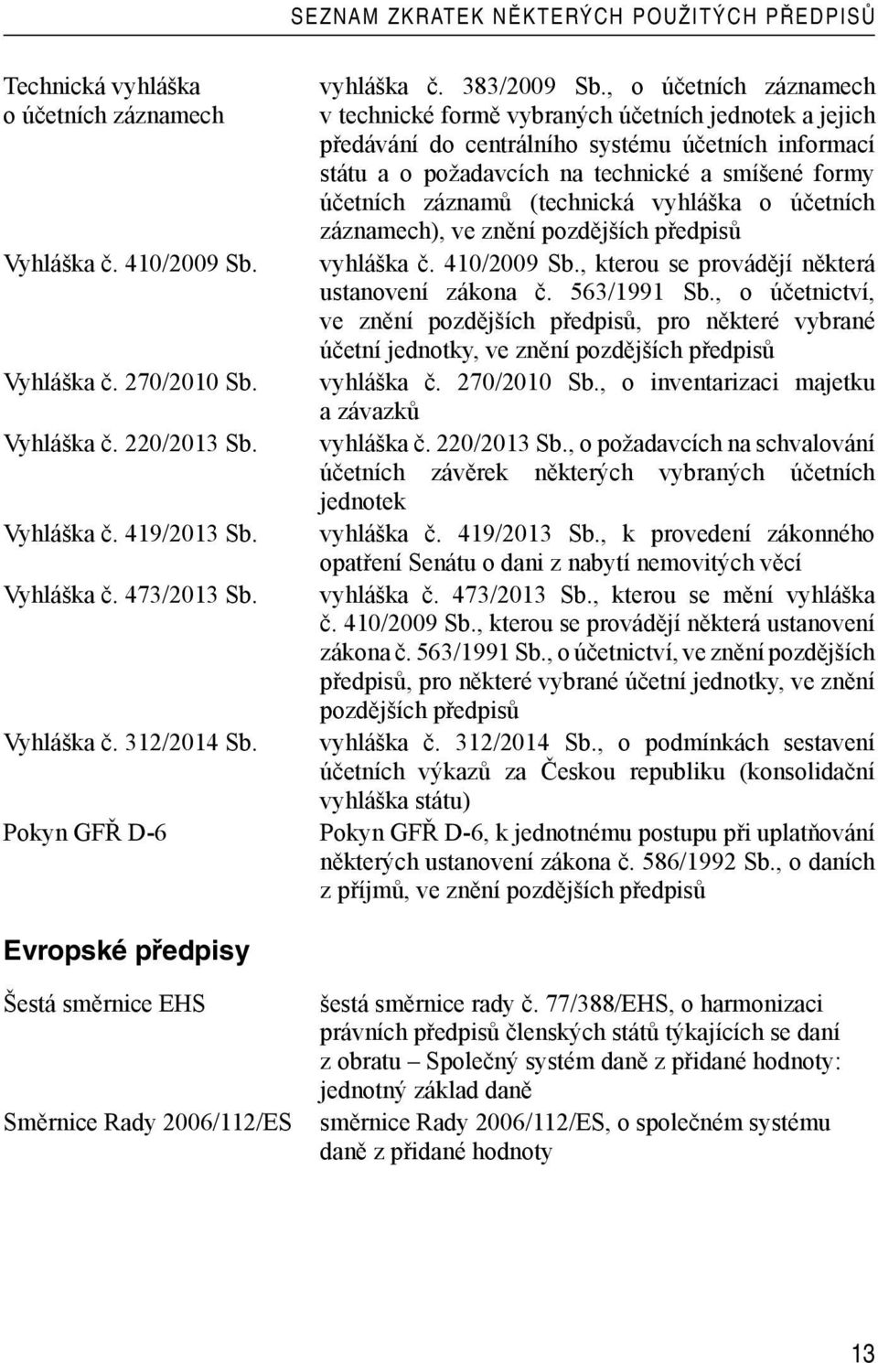 , o účetních záznamech v technické formě vybraných účetních jednotek a jejich předávání do centrálního systému účetních informací státu a o požadavcích na technické a smíšené formy účetních záznamů