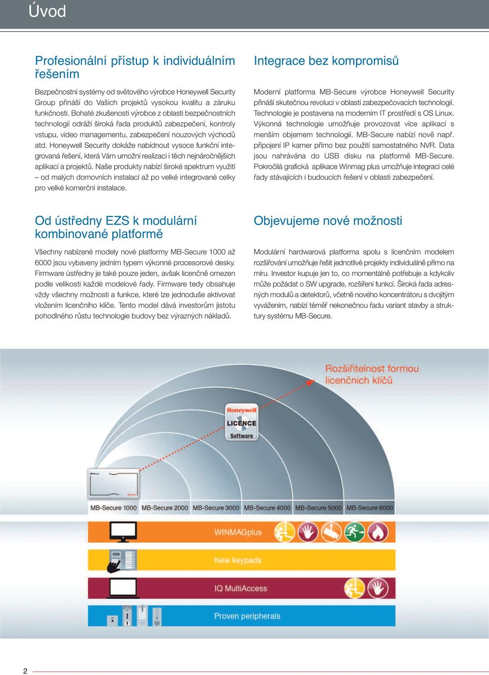 Honeywell Security dokáže nabídnout vysoce funkční integrovaná řešení, která Vám umožní realizaci i těch nejnáročnějších aplikací a projektů.