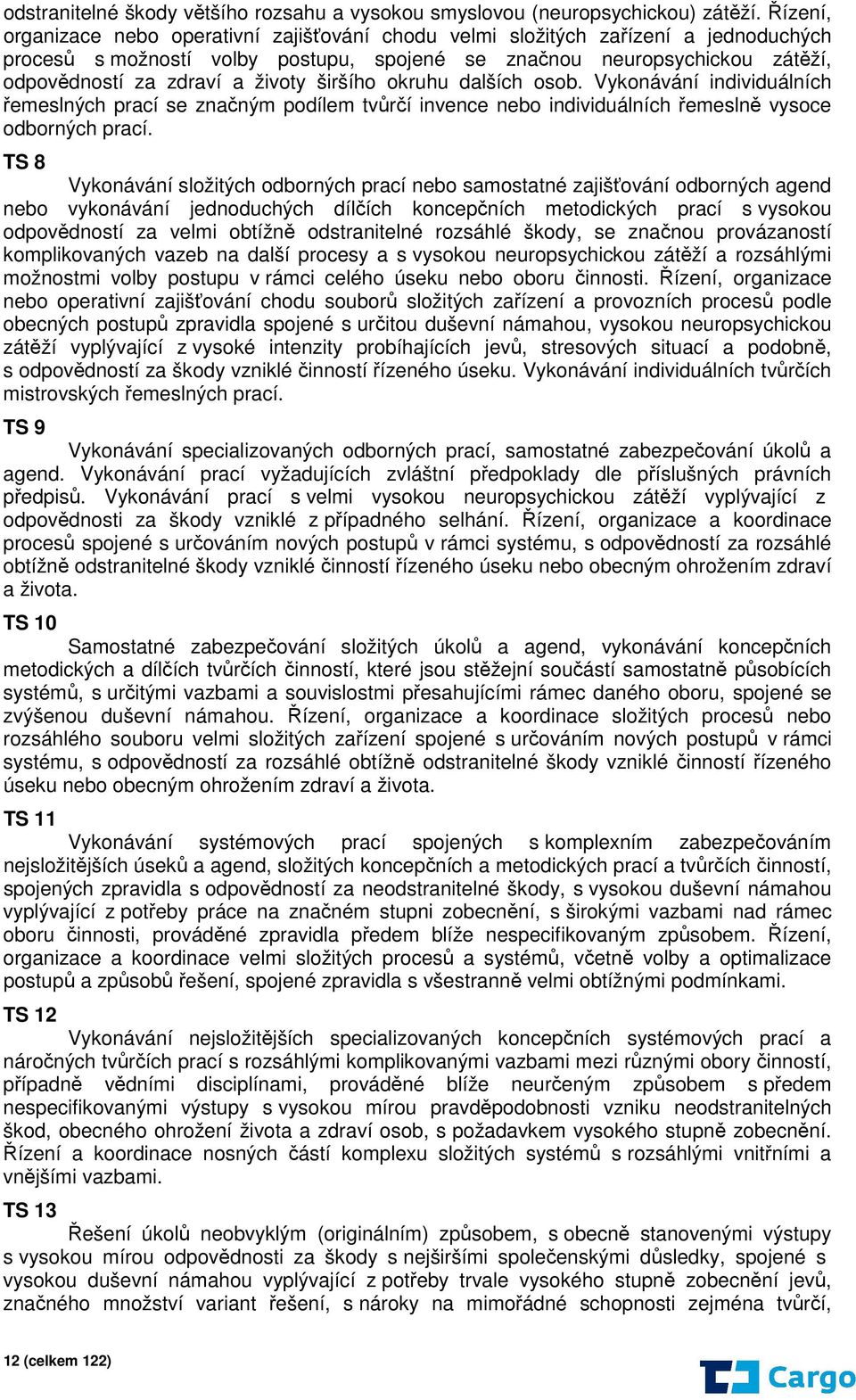 životy širšího okruhu dalších osob. Vykonávání individuálních řemeslných prací se značným podílem tvůrčí invence nebo individuálních řemeslně vysoce odborných prací.