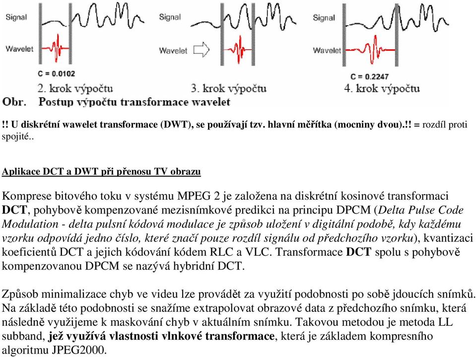 (Delta Pulse Code Modulation - delta pulsní kódová modulace je způsob uložení v digitální podobě, kdy každému vzorku odpovídá jedno číslo, které značí pouze rozdíl signálu od předchozího vzorku),