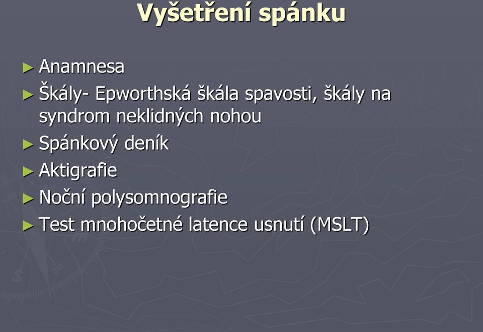 nohou Spánkový deník Aktigrafie Noční