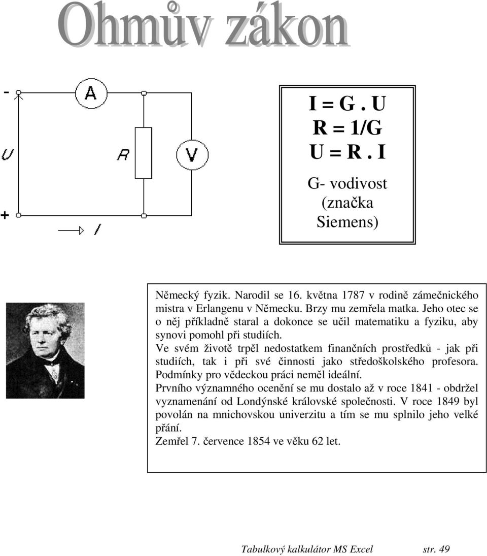 Ve svém životě trpěl nedostatkem finančních prostředků - jak při studiích, tak i při své činnosti jako středoškolského profesora. Podmínky pro vědeckou práci neměl ideální.