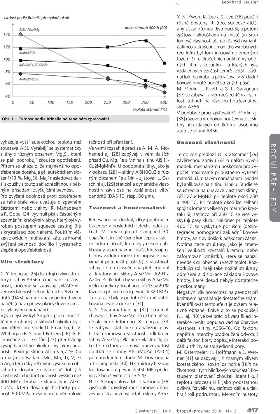 Zatímco u zkušebních odlitků vyrobených reo litím byl lom iniciován zlomenými fázemi Si, u zkušebních odlitků vyrobených litím s kováním u kterých byla vzdálenost mezi částicemi Si větší začínal lom