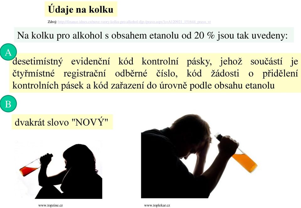 evidenční kód kontrolní pásky, jehož součástí je čtyřmístné registrační odběrné číslo, kód žádosti o