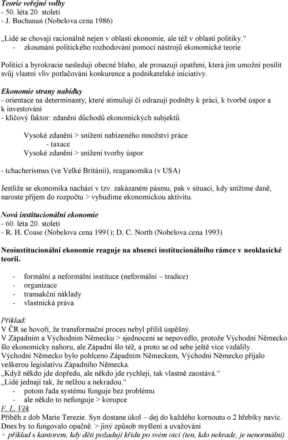 konkurence a podnikatelské iniciativy.