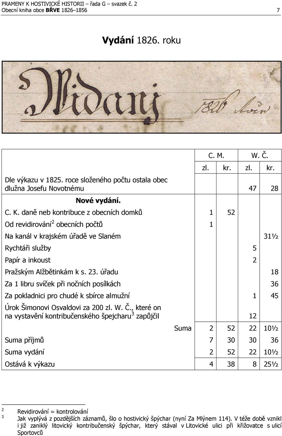 úřadu 18 Za 1 libru svíček při nočních posílkách 36 Za pokladnici pro chudé k sbírce almužní 1 45 Úrok Šimonovi Osvaldovi za 200 zl. W. Č.