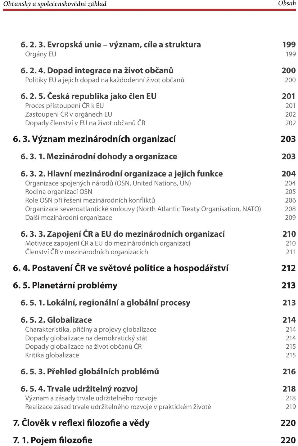 Mezinárodní dohody a organizace 20