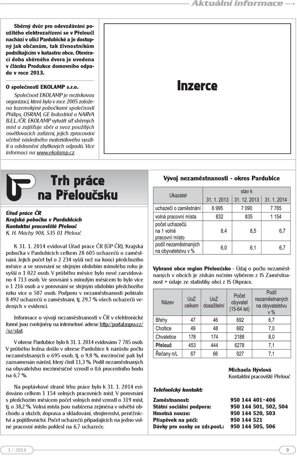 E.L./ČR. EKOLAMP vytváří síu sběrných míst a zajišuuje sběr a svoz použitých osvětlovacích zařízení, jejich zpracování včetně následného materiálového využití a odstranění zbytkových odpadů.