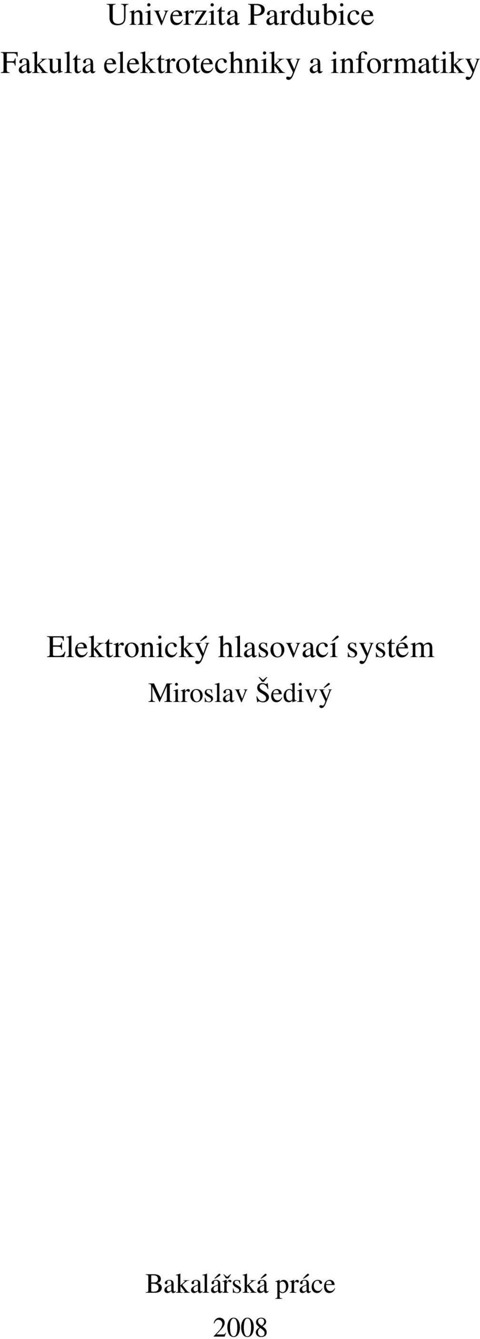 Elektronický hlasovací systém