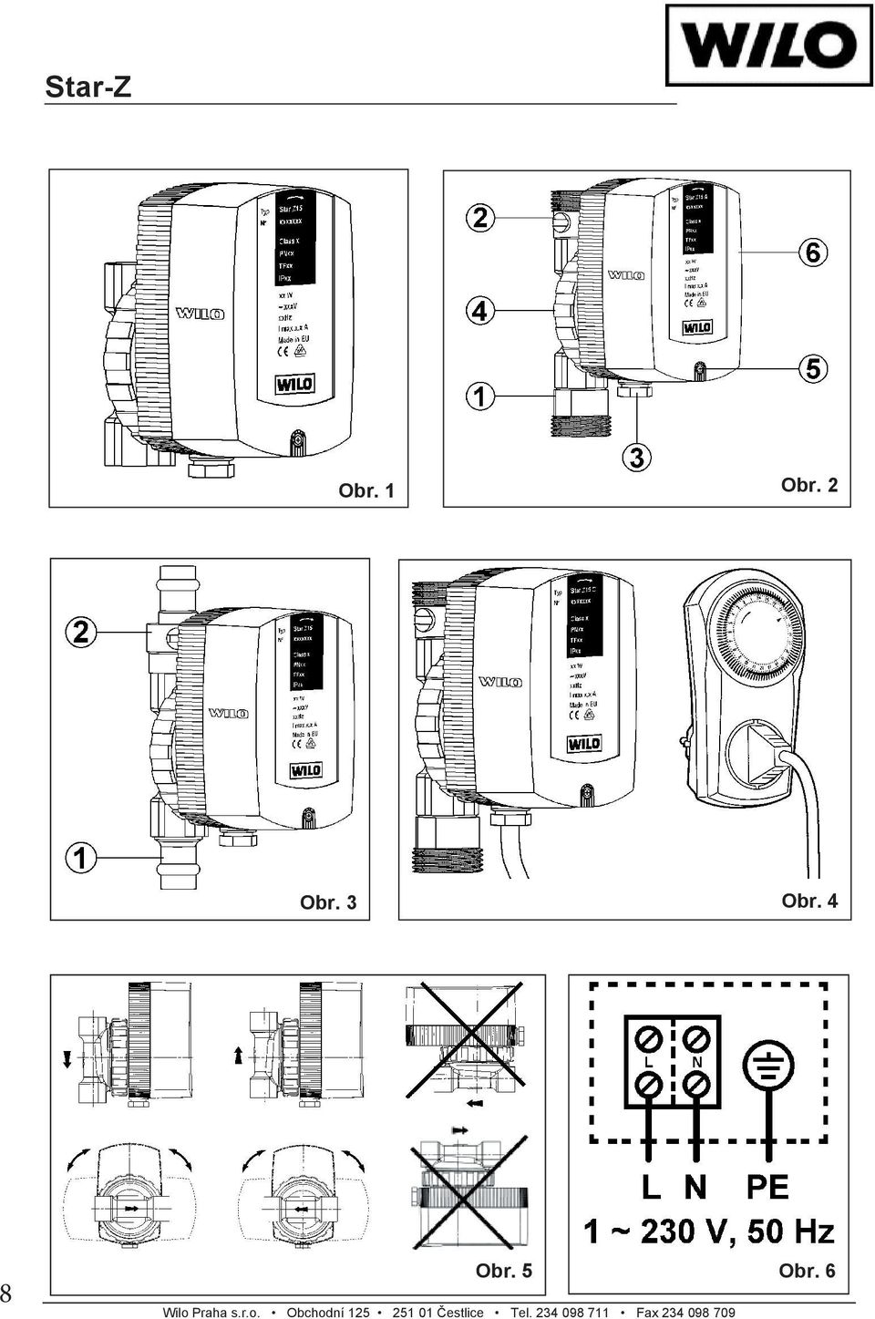 4 8 Obr. 5 Obr. 6 Wilo 