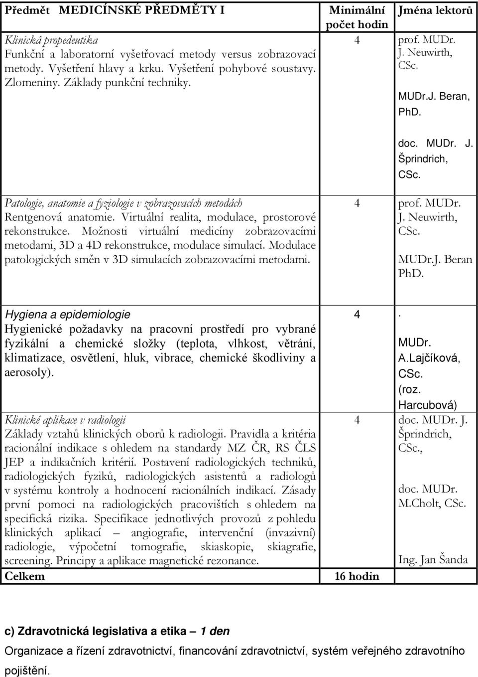 Patologie, anatomie a fyziologie v zobrazovacích metodách Rentgenová anatomie. Virtuální realita, modulace, prostorové rekonstrukce.