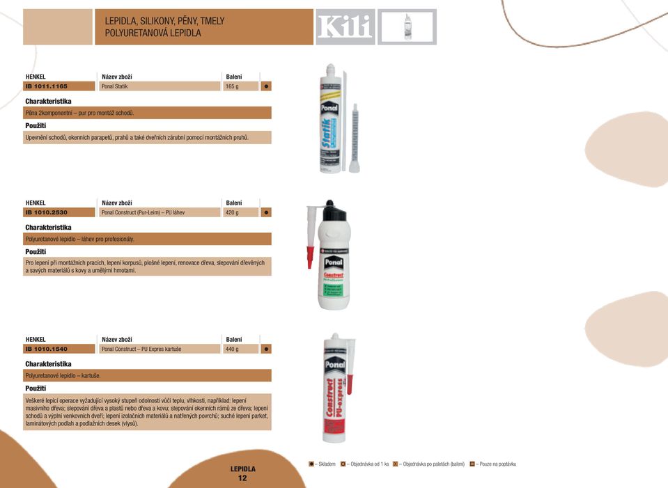 Pro lepení při montážních pracích, lepení korpusů, plošné lepení, renovace dřeva, slepování dřevěných a savých materiálů s kovy a umělými hmotami. IB 1010.