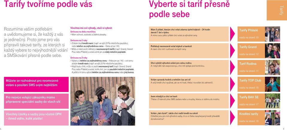 Všechno má své výhody, stačí si vybrat: Smlouva na dobu neurčitou Mám volnost, svobodu a žádné závazky. Smlouva na 2 roky Získám buď kredit navíc (např.