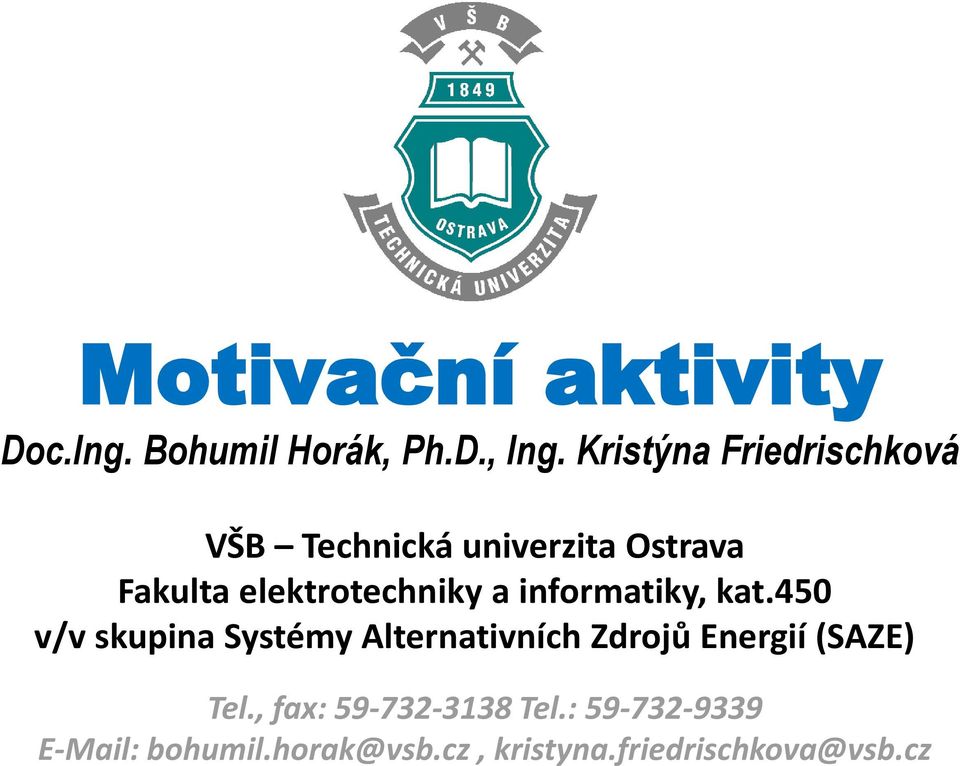 elektrotechniky a informatiky, kat.