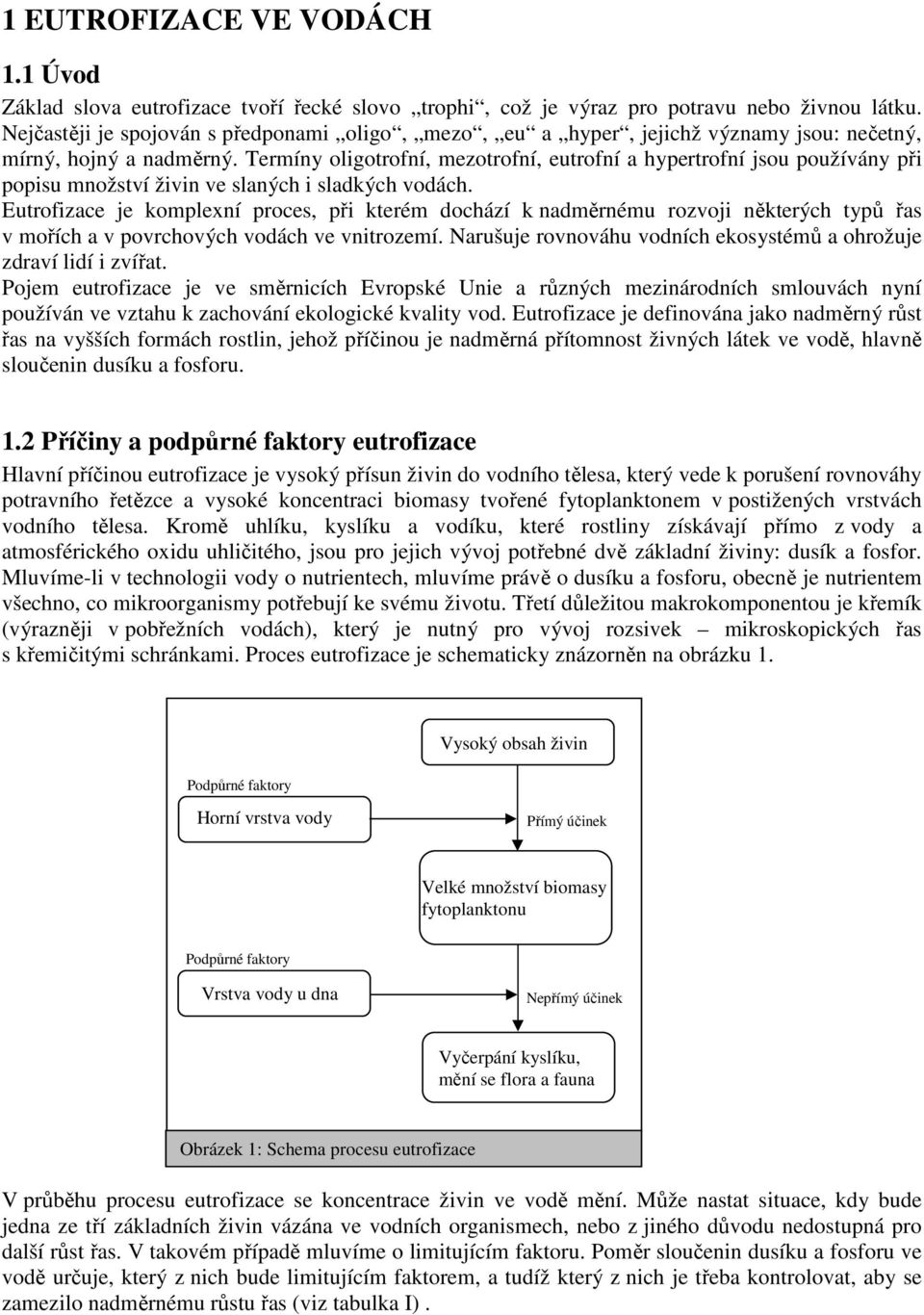 Termíny oligotrofní, mezotrofní, eutrofní a hypertrofní jsou používány při popisu množství živin ve slaných i sladkých vodách.