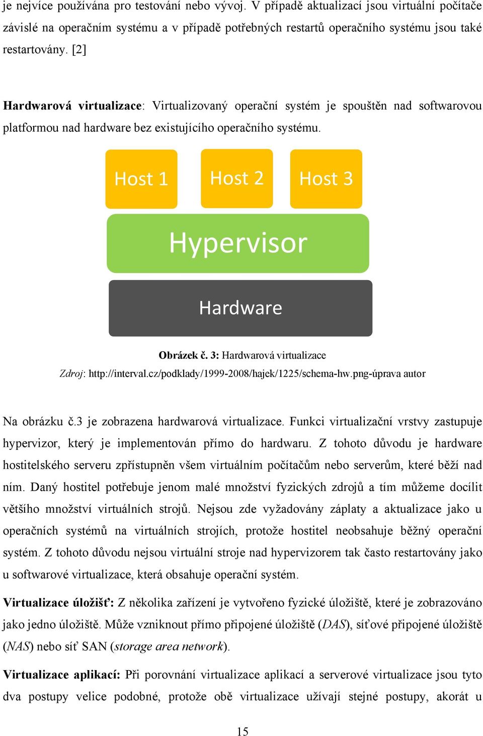 3: Hardwarová virtualizace Zdroj: http://interval.cz/podklady/1999-2008/hajek/1225/schema-hw.png-úprava autor Na obrázku č.3 je zobrazena hardwarová virtualizace.