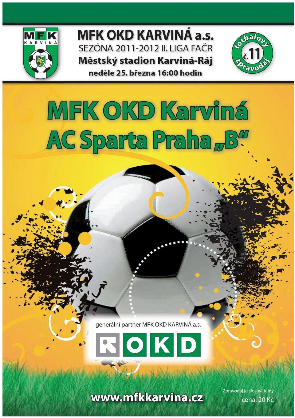 generální partner MFK OKD KARVINÁ a.