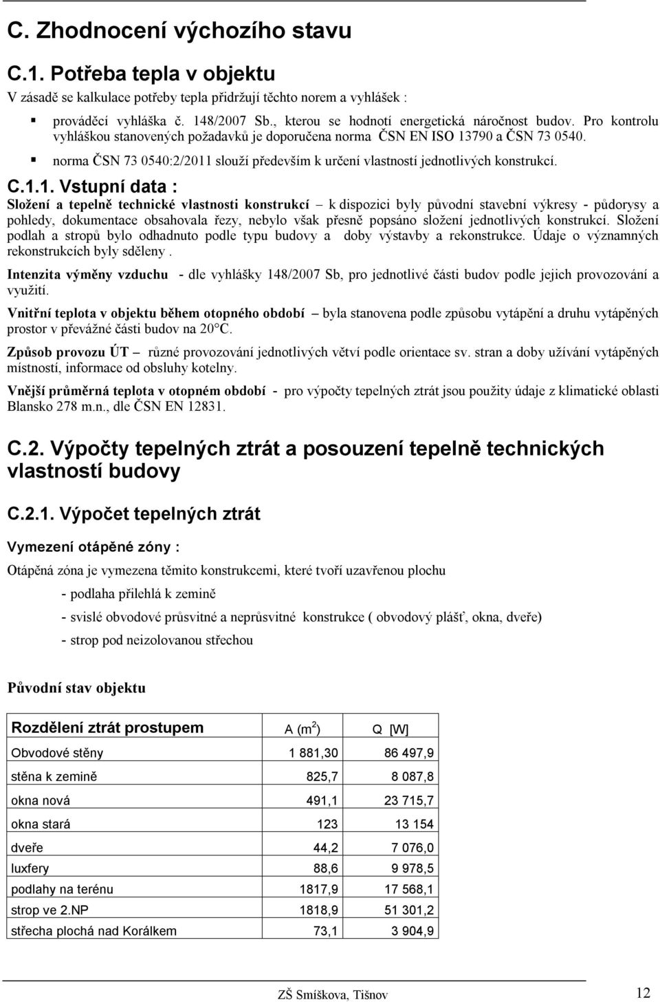 norma ČSN 73 0540:2/2011