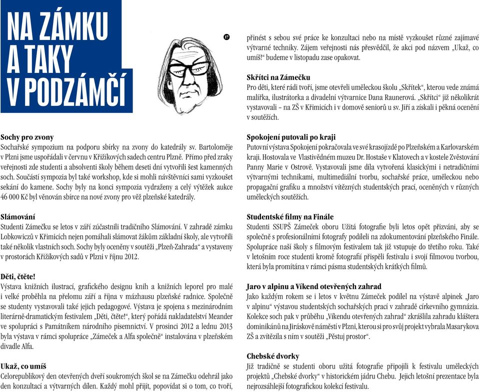 Skřítci již několikrát vystavovali na ZŠ v Křimicích i v domově seniorů u sv. Jiří a získali i pěkná ocenění v soutěžích.