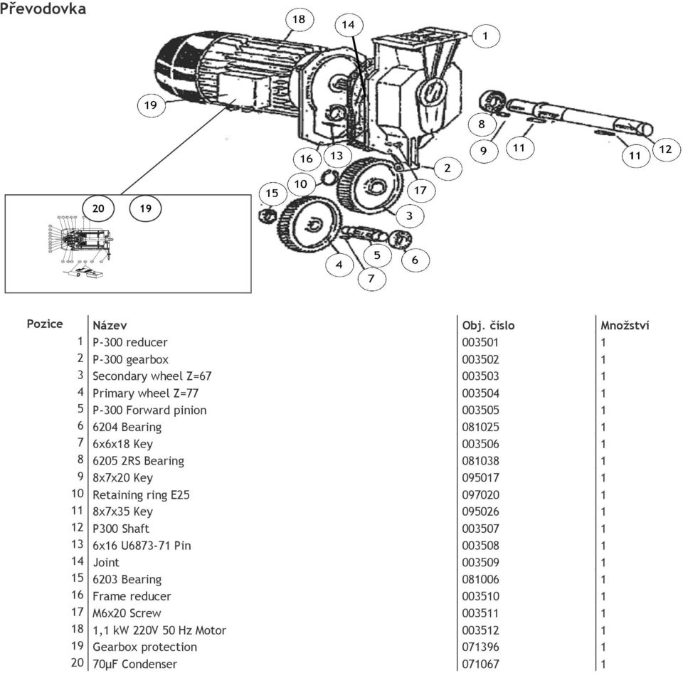 P00 Shaft x U87-7 Pin Joint 0 Bearing Frame reducer Mx0 Screw, kw 0V 0 Hz Motor Gearbox protection 70μF