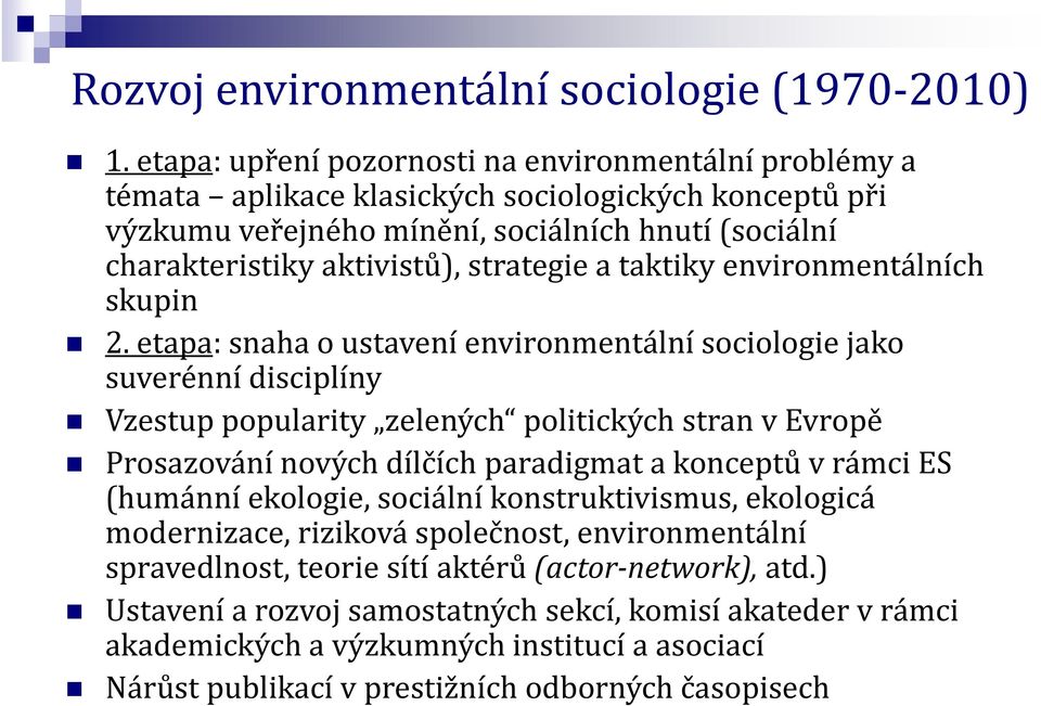 strategie a taktiky environmentálních skupin 2.