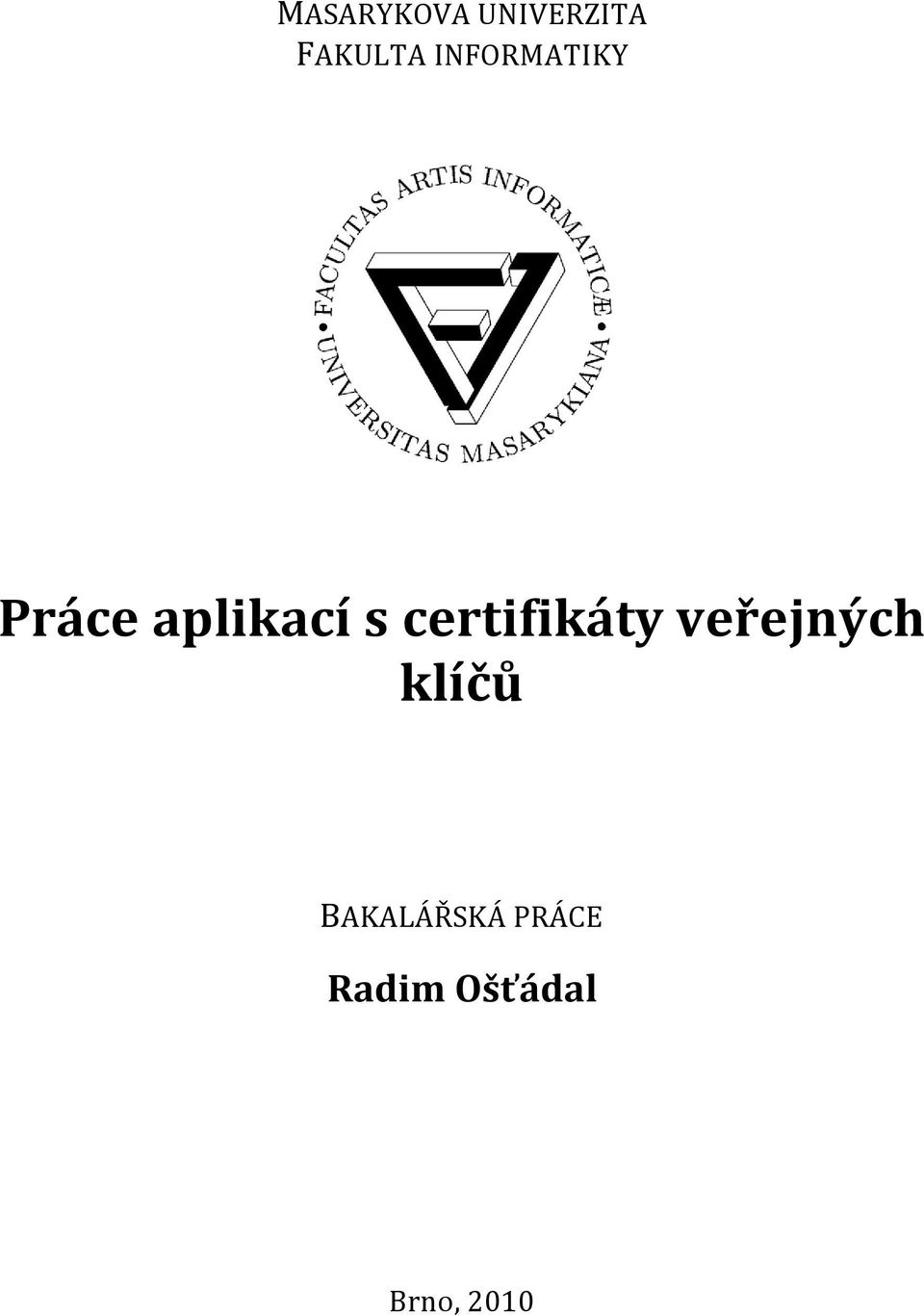 certifikáty veřejných klíčů