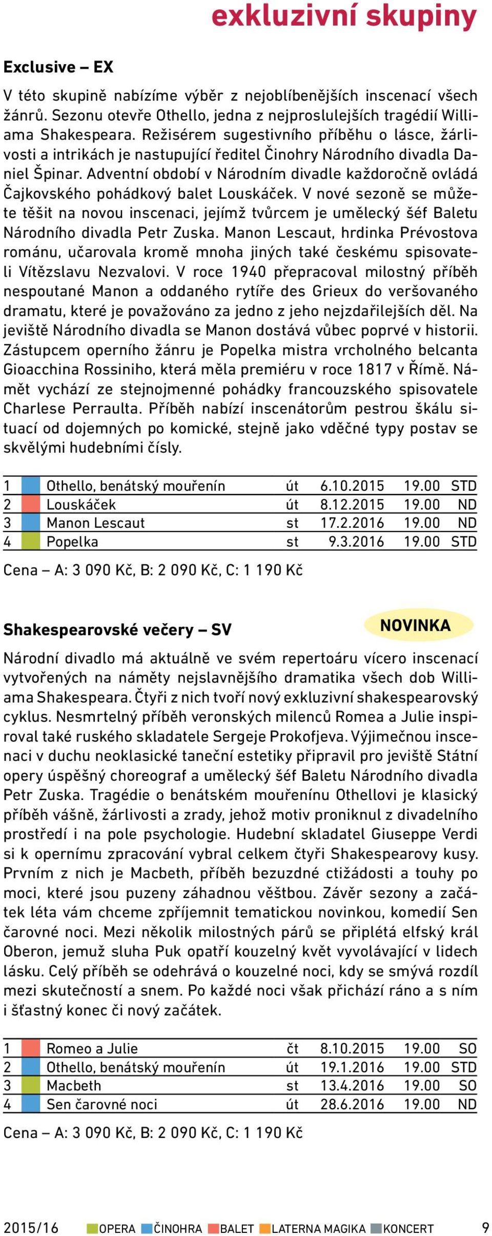 Adventní období v Národním divadle každoročně ovládá Čajkovského pohádkový balet Louskáček.