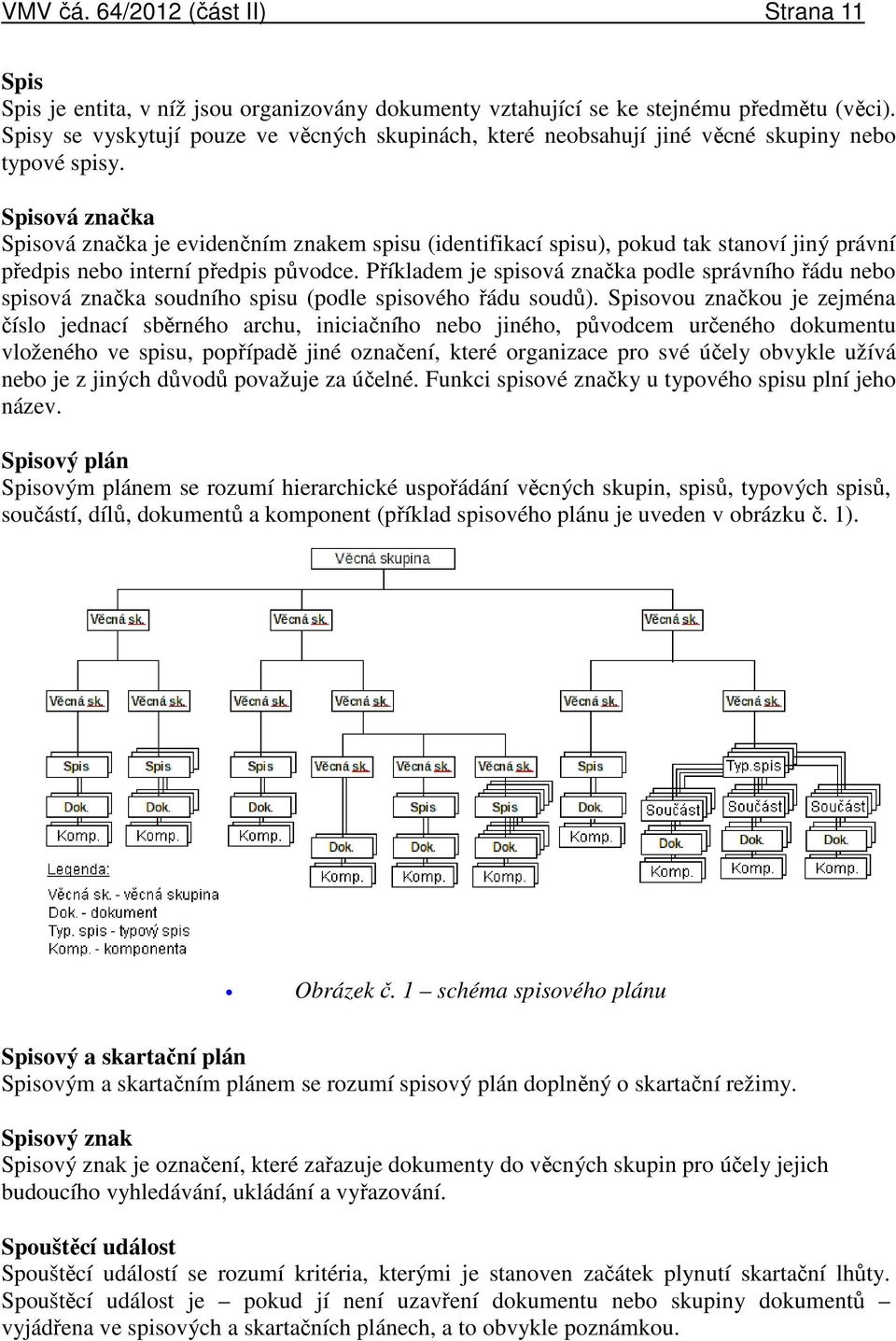 Spisová značka Spisová značka je evidenčním znakem spisu (identifikací spisu), pokud tak stanoví jiný právní předpis nebo interní předpis původce.