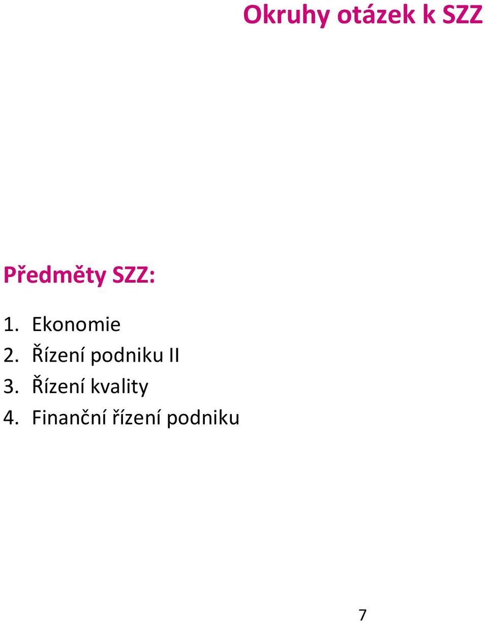 Řízení podniku II 3.