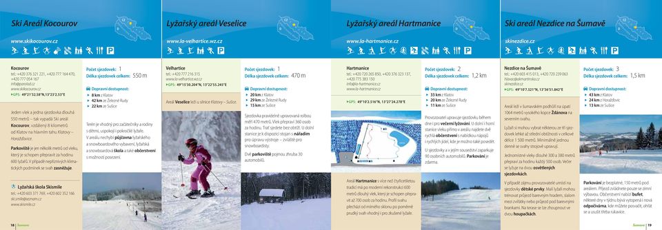 53 E Jeden vlek a jedna sjezdovka dlouhá 550 metrů tak vypadá Ski areál Kocourov, vzdálený 8 kilometrů od Klatov na hlavním tahu Klatovy Horažďovice.