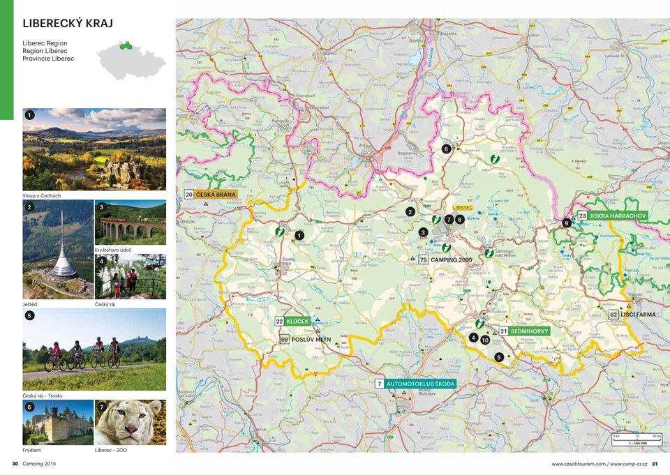 Český ráj 5 Český ráj Trosky 6 7 Frýdlant Liberec ZOO