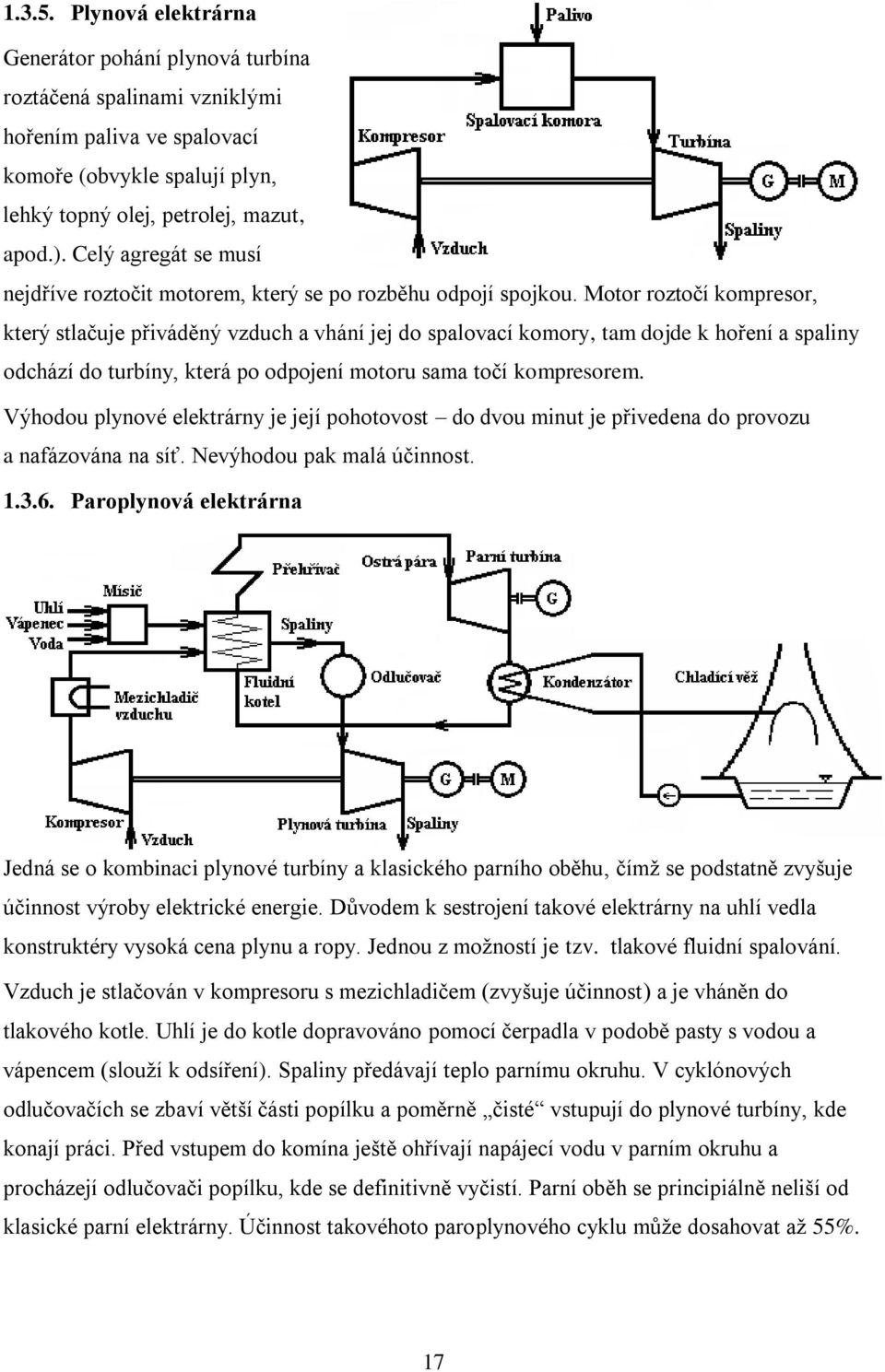 Motor roztočí kompresor, který stlačuje přiváděný vzduch a vhání jej do spalovací komory, tam dojde k hoření a spaliny odchází do turbíny, která po odpojení motoru sama točí kompresorem.