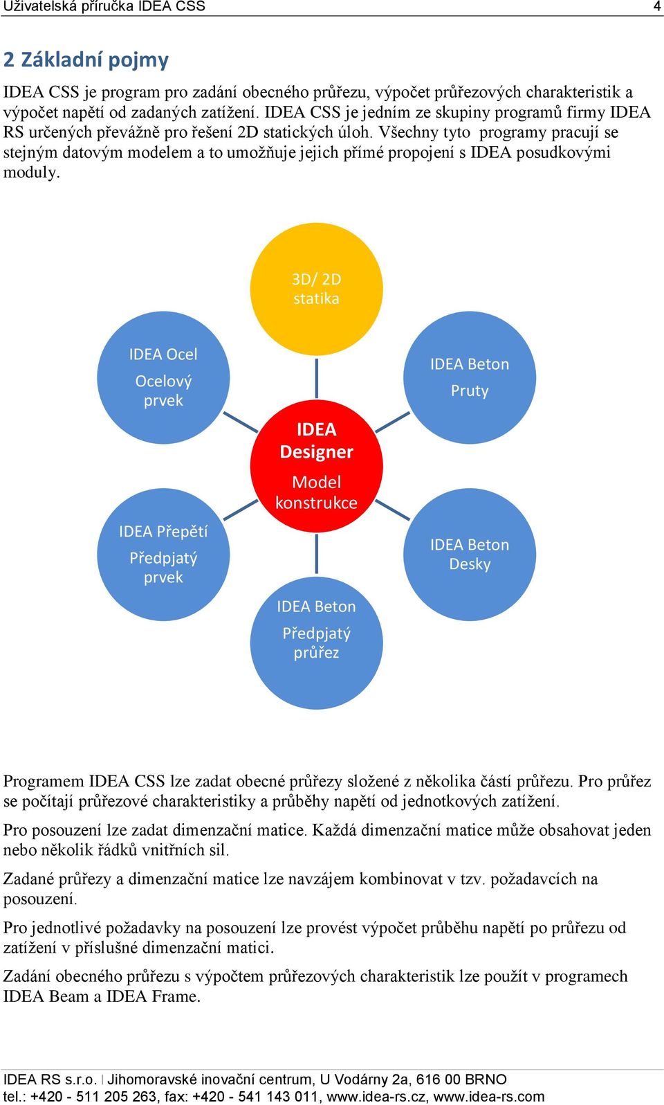 Všechny tyto programy pracují se stejným datovým modelem a to umožňuje jejich přímé propojení s IDEA posudkovými moduly.