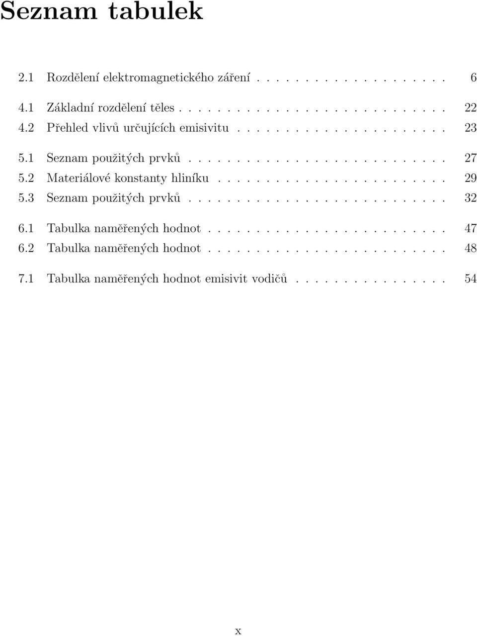 2 Materiálové konstanty hliníku........................ 29 5.3 Seznam použitých prvků........................... 32 6.