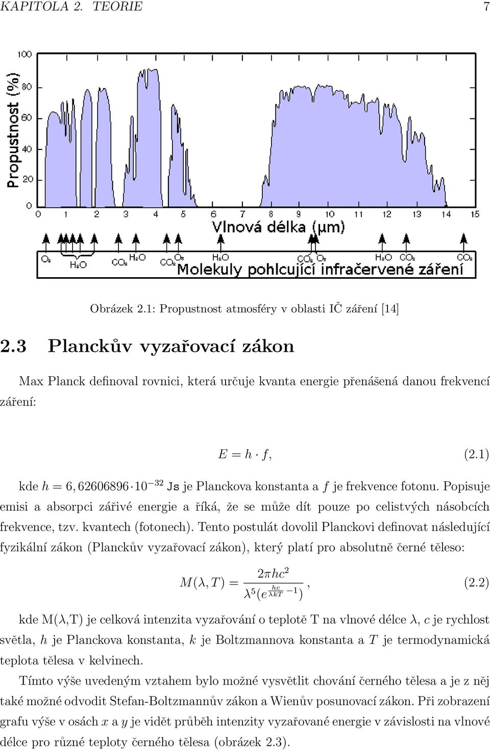 1) kde h = 6, 62606896 10 32 Js je Planckova konstanta a f je frekvence fotonu. Popisuje emisi a absorpci zářivé energie a říká, že se může dít pouze po celistvých násobcích frekvence, tzv.