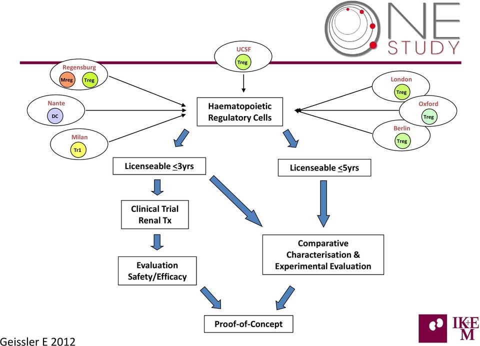 <3yrs Licenseable <5yrs Clinical Trial Renal Tx Evaluation