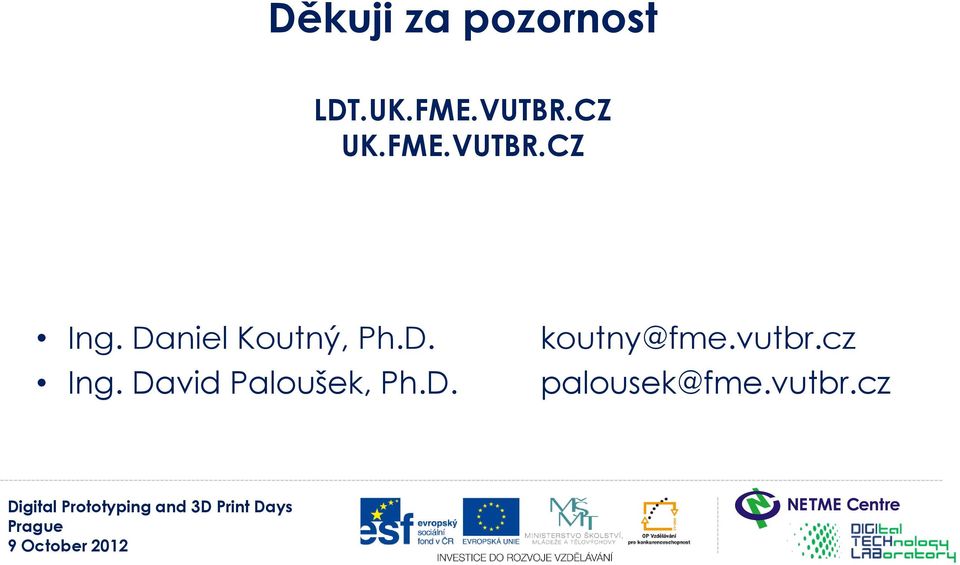 Daniel Koutný, Ph.D. Ing.