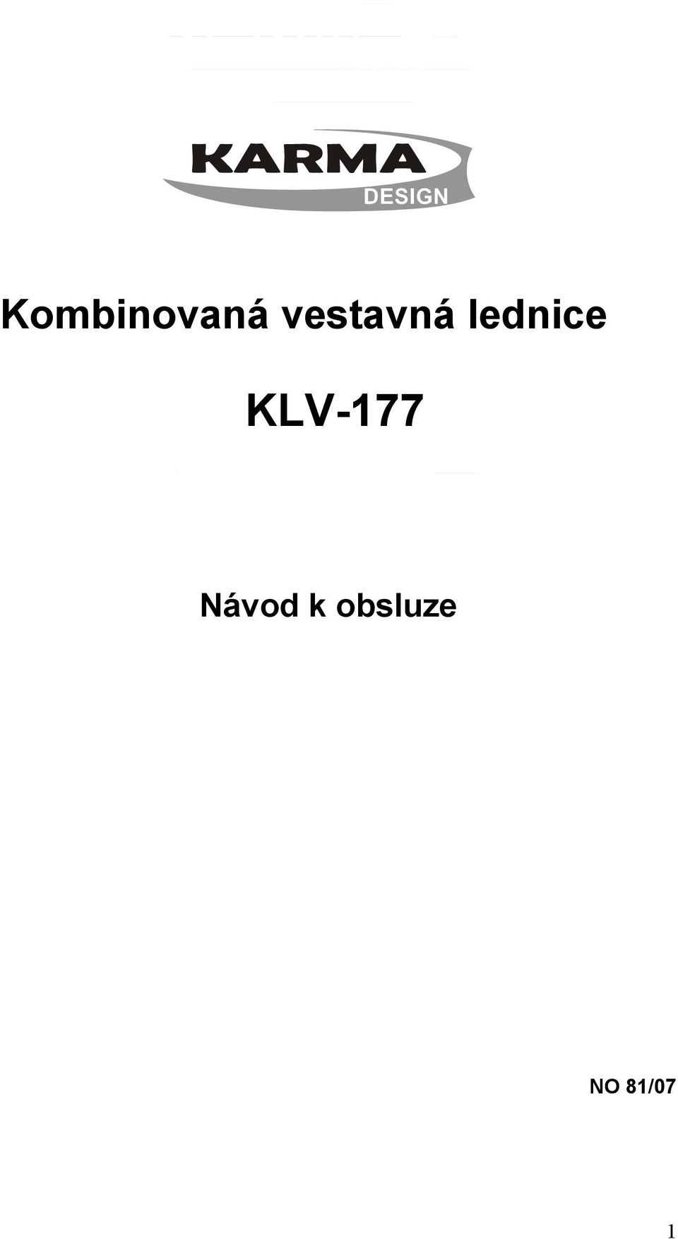 lednice KLV-177