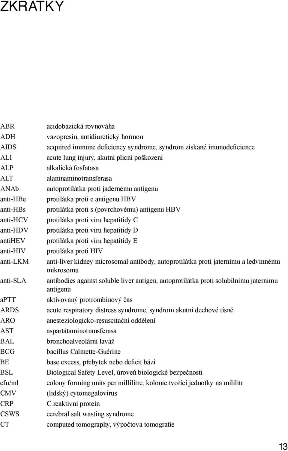 jadernému antigenu protilátka proti e antigenu HBV protilátka proti s (povrchovému) antigenu HBV protilátka proti viru hepatitidy C protilátka proti viru hepatitidy D protilátka proti viru hepatitidy