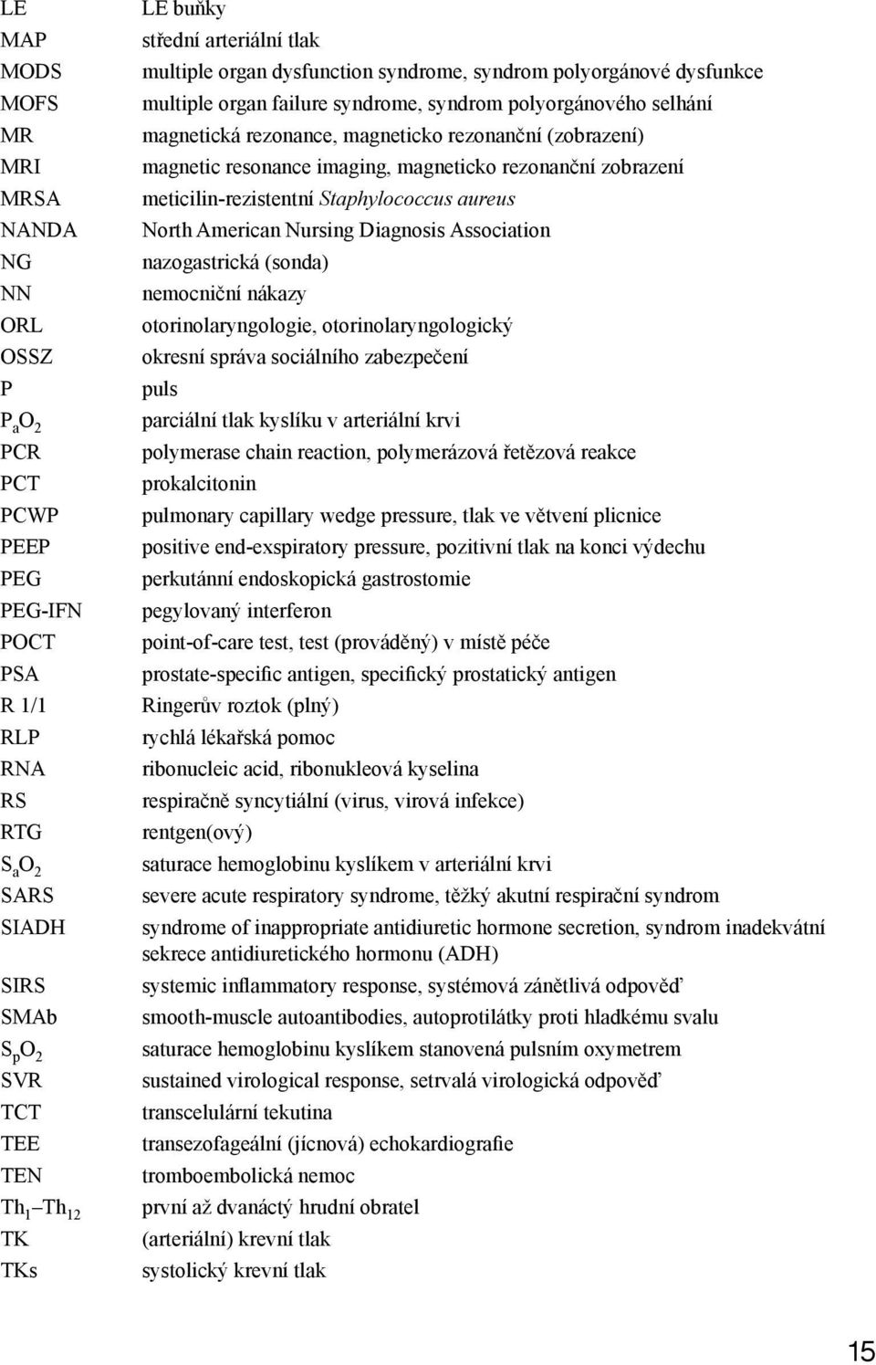 (zobrazení) magnetic resonance imaging, magneticko rezonanční zobrazení meticilin-rezistentní Staphylococcus aureus North American Nursing Diagnosis Association nazogastrická (sonda) nemocniční