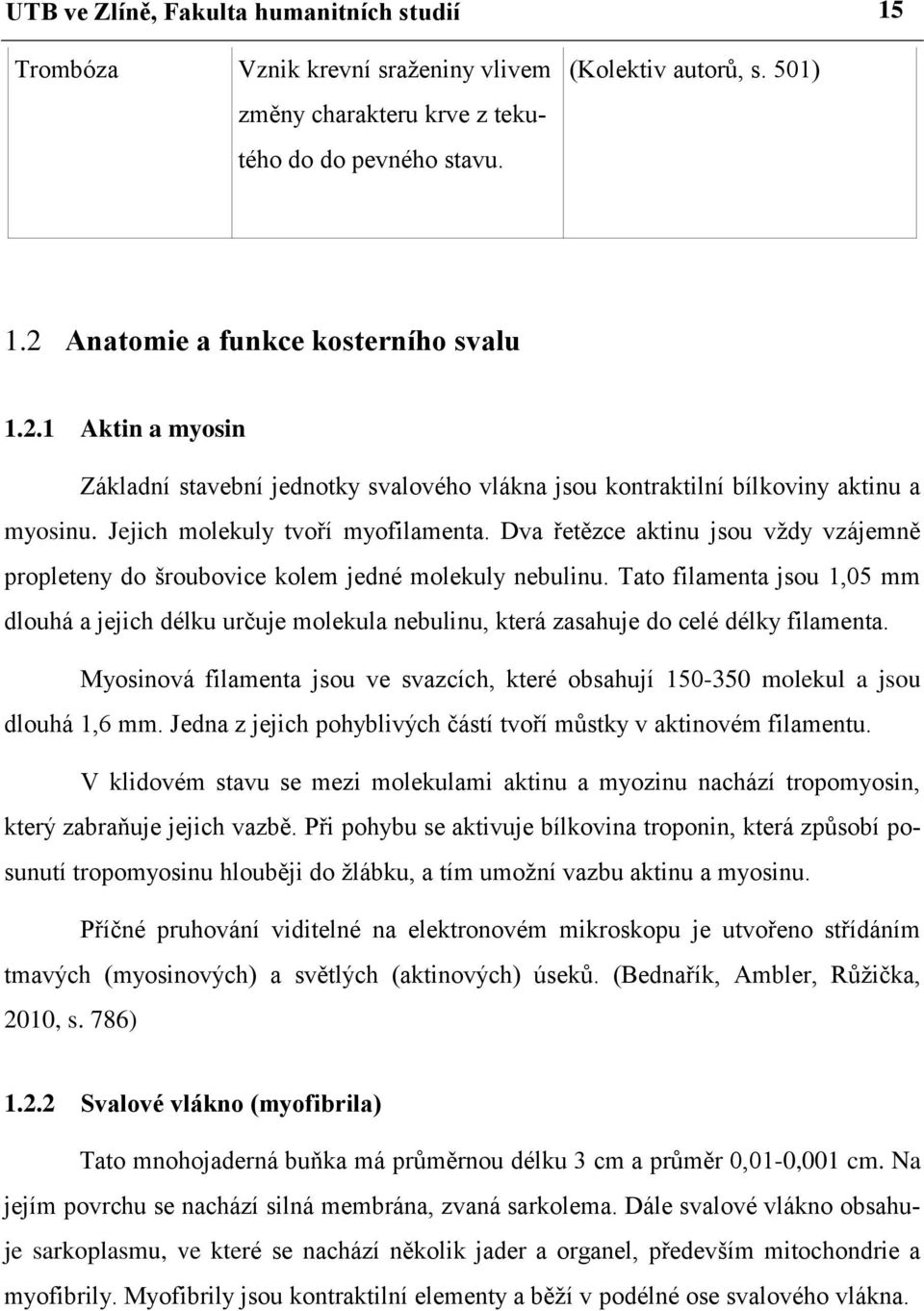 Dva řetězce aktinu jsou vždy vzájemně propleteny do šroubovice kolem jedné molekuly nebulinu.