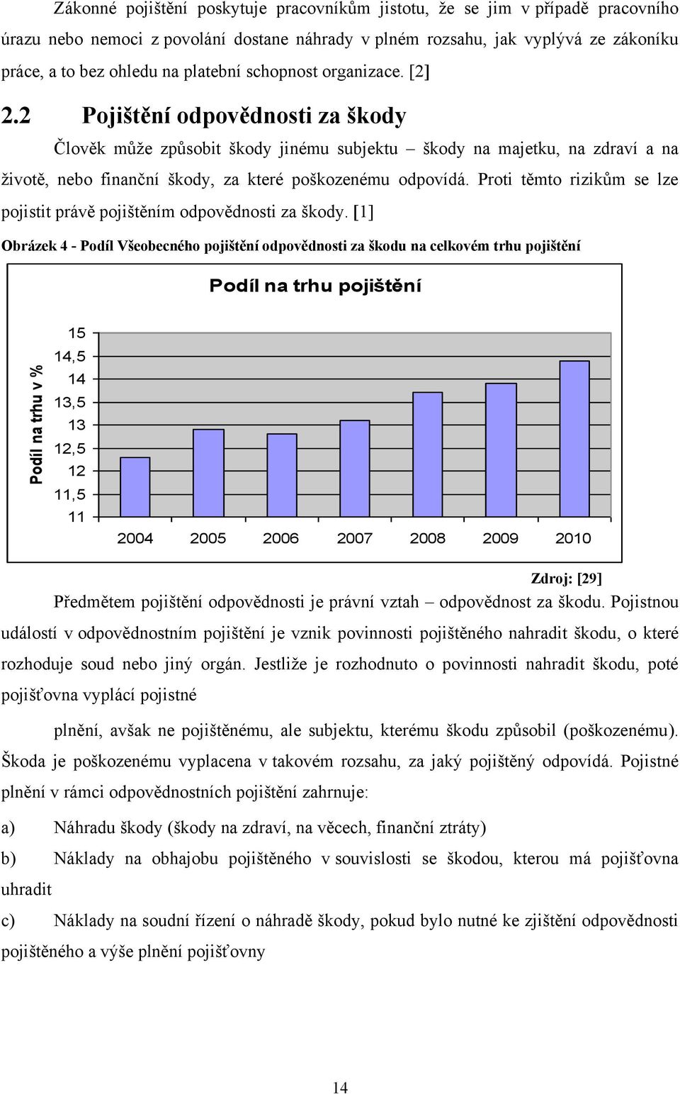 2 Pojištění odpovědnosti za škody Člověk mŧţe zpŧsobit škody jinému subjektu škody na majetku, na zdraví a na ţivotě, nebo finanční škody, za které poškozenému odpovídá.